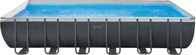 Piscina Rectangulara Intex 26364 Ultra XTR, 732x366x132 cm, Antracit, PVC SUPER-TOUGH, Cadru Otel Galvanizat, Pompa Filtrare cu Nisip 7.9 m3/h