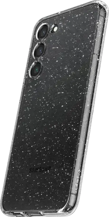 Spigen Liquid Crystal Case for Samsung Galaxy S23, Slim Shock-Absorbent TPU Protective Cover, Transparent Design