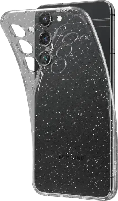 Spigen Liquid Crystal Case for Samsung Galaxy S23, Slim Shock-Absorbent TPU Protective Cover, Transparent Design