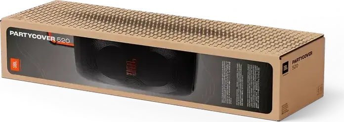 Husa protectie JBL PartyCover 520 pentru JBL PartyBox 520, Carcasa Dust-proof si Scratch-resistant, Cauciuc si Material Tricotat, Negru, 71x44x31 cm