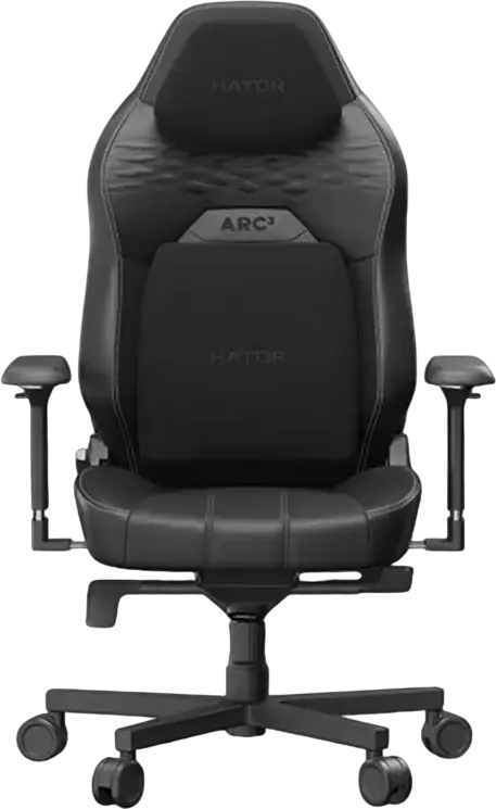 Scaun Gaming HATOR Arc 3 L, PU Piele, Negru