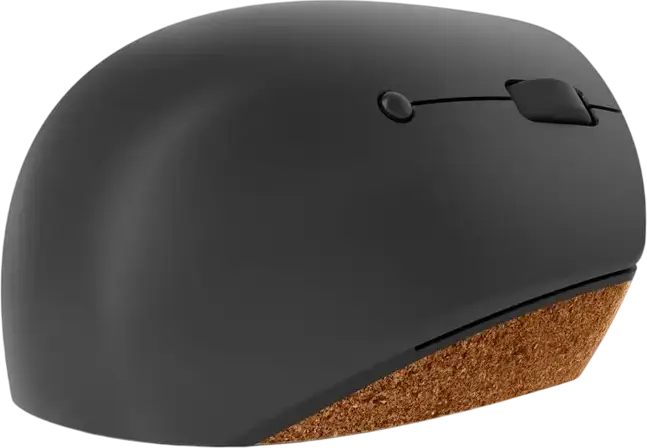 Lenovo Go Wireless Vertical Mouse, Ergonomic 45-degree Right-handed Design, Optical Sensor 2400 dpi, 6 Buttons (3 Programmable), USB RF Receiver, Storm Grey