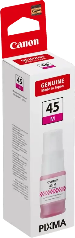 Canon GI-45 Magenta Ink Bottle 40ml for MAXIFY GX1040 GX2040 Printers, High Yield 3000-4500 Pages, Spill-Free Filling System, Made in Japan