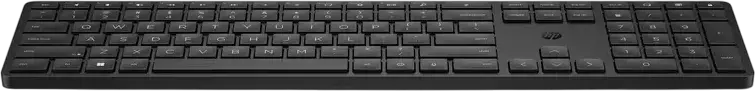 HP 450 Programmable Wireless Keyboard, 2.4 GHz USB RF Receiver, Membrane, 20+ Programmable Keys via HP Accessory Center, Black, English/Russian Layout