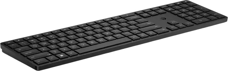 HP 450 Programmable Wireless Keyboard, 2.4 GHz USB RF Receiver, Membrane, 20+ Programmable Keys via HP Accessory Center, Black, English/Russian Layout