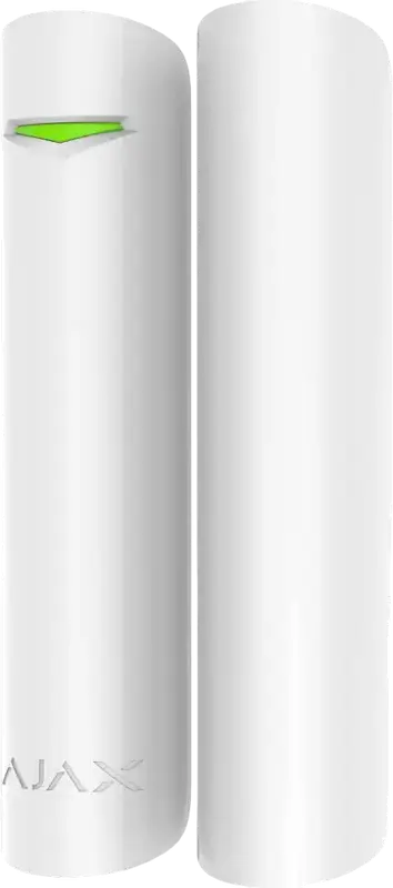 Ajax DoorProtect Plus Opening Detector with Shock and Tilt Sensor, Jeweller Wireless, IP50, White