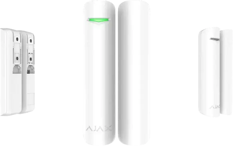 Ajax DoorProtect Plus Opening Detector with Shock and Tilt Sensor, Jeweller Wireless, IP50, White