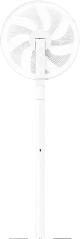 Xiaomi Mijia Smart Standing Fan Pro Slim, Axial Floor and Table Fan, 7 Aerofoil Blades, 8 Speed Levels, USB Type-C, Remote Control, White, 100cm Height