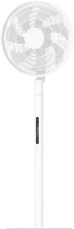 Xiaomi Mijia Smart Standing Fan Pro Slim, Axial Floor and Table Fan, 7 Aerofoil Blades, 8 Speed Levels, USB Type-C, Remote Control, White, 100cm Height