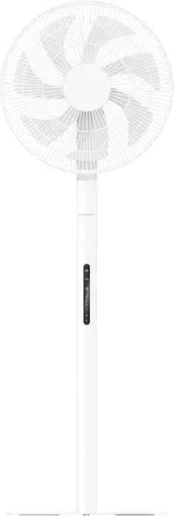 Xiaomi Mijia Smart Standing Fan Pro Slim, Axial Floor and Table Fan, 7 Aerofoil Blades, 8 Speed Levels, USB Type-C, Remote Control, White, 100cm Height