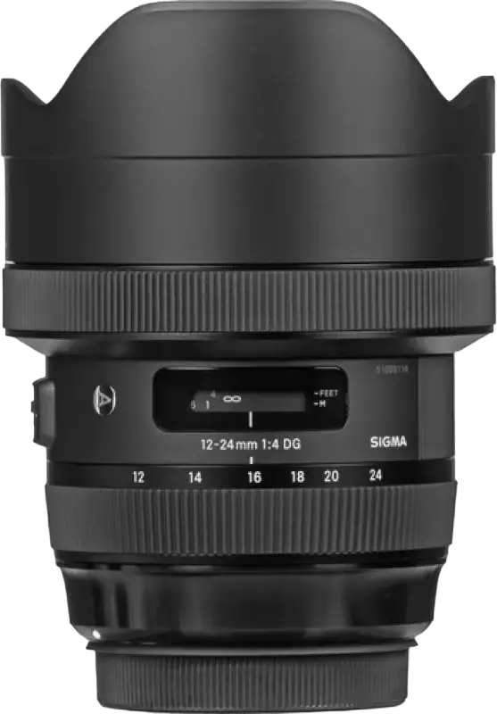 Obiectiv Zoom Ultra-Angular Sigma 12-24mm f/4.0 DG HSM Art pentru Nikon F, Full Frame, Rezistent la Intemperii, Autofocus HSM
