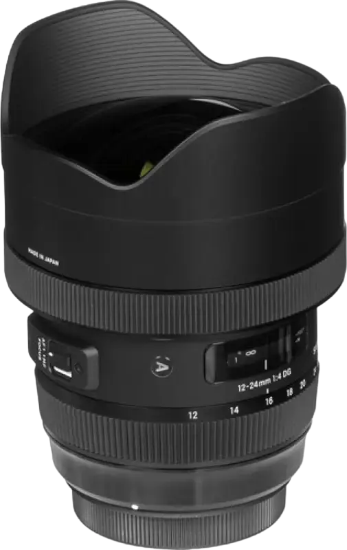 Obiectiv Zoom Ultra-Angular Sigma 12-24mm f/4.0 DG HSM Art pentru Nikon F, Full Frame, Rezistent la Intemperii, Autofocus HSM