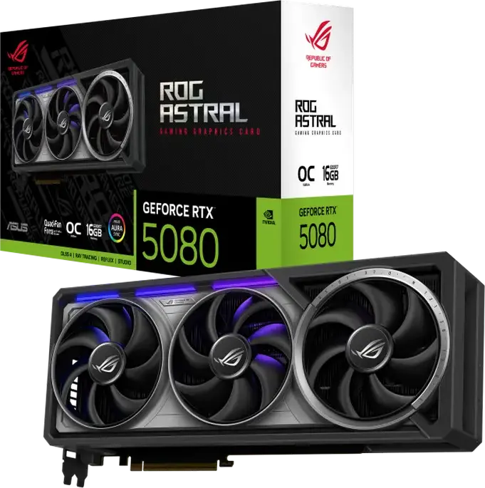 Placă Video ASUS ROG-ASTRAL-RTX5080-O16G-GAMING, 16GB GDDR7 256bit