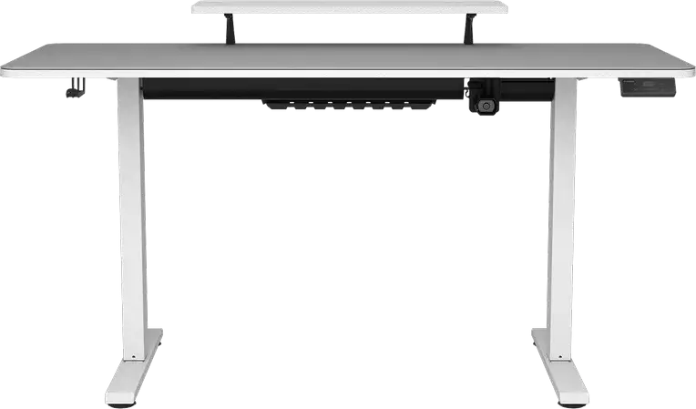 Cougar E-Star 140 Electric Gaming Desk CGR-E-STAR140, Wood Tabletop, Height Adjustable 720-1170mm, 140x60cm Desktop, 60kg Capacity, Full Mouse Pad, Cable Management