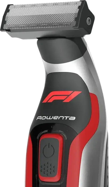 Trimmer Rowenta TN604MF0 Formula 1 pentru barbati, lame din otel inoxidabil cu titan, lungime taiere 0.4-6mm, baterie Li-Ion, autonomie 120min, lavabil