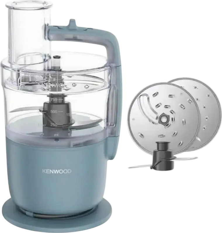 Kenwood MultiPro Go FDP 23.140GY Food Processor, 650W, 1.3L Plastic Bowl, Stainless Steel Blades, Chopping Slicing Shredding Functions, Express Serve