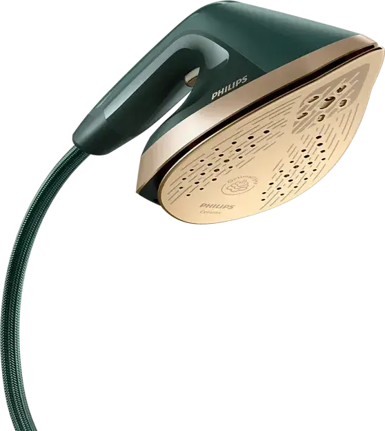 Philips AIS6020/70 All-in-One 6000 Series Upright Garment Steamer, 1800W, 6 bar Pressure, 1.1L Tank, Ceramic Soleplate, Multi-angle Board, Dark Green