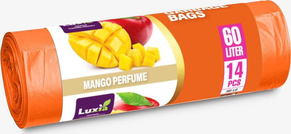 LUXIA Pungi p/u gunoi cu urechi 60 L 14 buc. cu aroma mango LUX-4075  /30