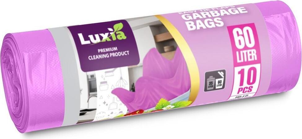 LUXIA Pungi p/u gunoi cu urechi 60 L 10 buc. cu aroma capsuni LUX-4018  /55