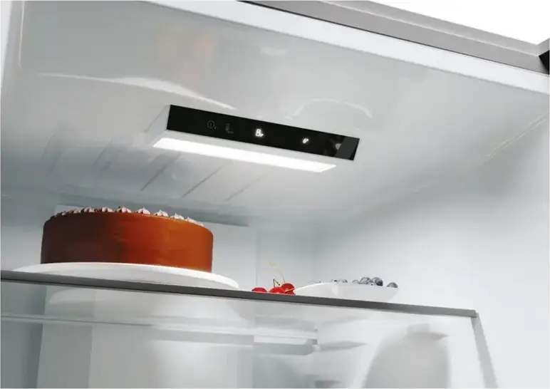 Frigider Combinat Candy Fresco 300 ECN2CQTEX206, Total No Frost, 409L, Inox, hOn App, Zona Fresh 0°C, Congelator Jos, 205x59.5x66.7 cm