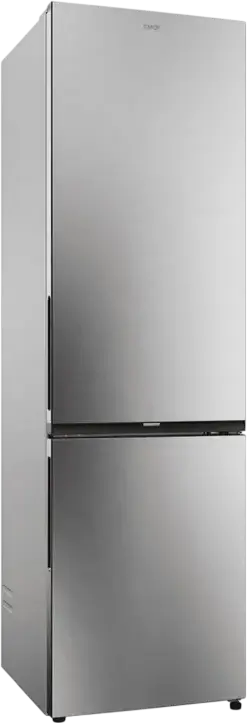 Frigider Combinat Candy Fresco 300 ECN2CQTEX206, Total No Frost, 409L, Inox, hOn App, Zona Fresh 0°C, Congelator Jos, 205x59.5x66.7 cm
