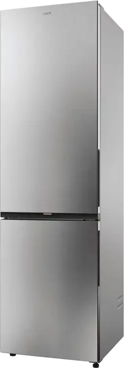 Frigider Combinat Candy Fresco 300 ECN2CQTEX206, Total No Frost, 409L, Inox, hOn App, Zona Fresh 0°C, Congelator Jos, 205x59.5x66.7 cm