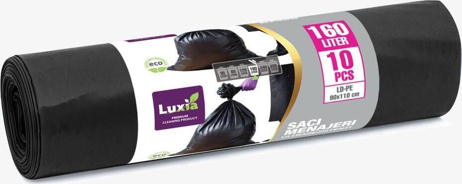 LUXIA Pungi p/u gunoi Ultrarezistenti 160 L 10 buc. LUX-4011  /16