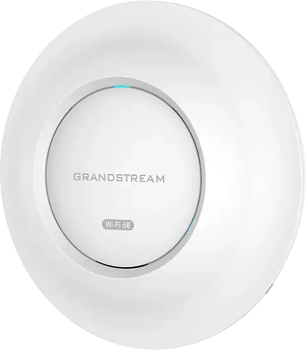 Grandstream GWN7665 Enterprise Wi-Fi 6E Access Point, Tri-Band 2.4/5/6 GHz, 2.5 Gbps Ethernet Port, 802.3at PoE, MU-MIMO, Built-in Controller, White