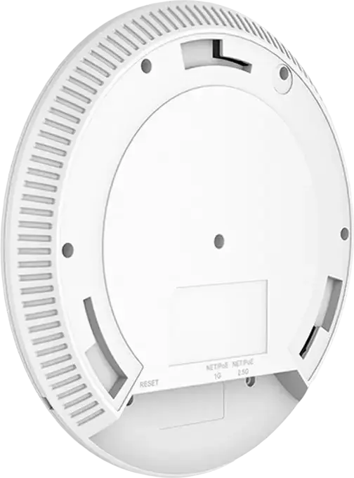Grandstream GWN7665 Enterprise Wi-Fi 6E Access Point, Tri-Band 2.4/5/6 GHz, 2.5 Gbps Ethernet Port, 802.3at PoE, MU-MIMO, Built-in Controller, White