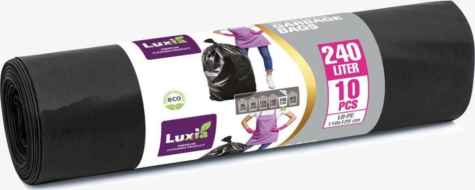 LUXIA Pungi p/u gunoi Ultrarezistenti 240 L 10 buc. LUX-4012  /12