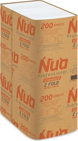 NUA PROF Полотенца бумажные Cellulosa Premium Z 2 слоя 230*225 200 штук