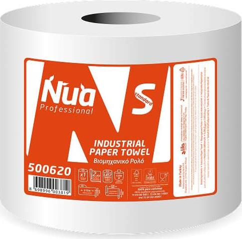 NUA PROF Полотенца кухонные Cellulosa Premium JUMBO 6 рулона 2 слоя 75m