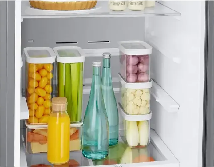 Samsung RB38C7B4EB1 Combi Refrigerator, No Frost, Digital Inverter, SpaceMax, 390L Net Volume, AI Energy Mode, SmartThings, Black, 203x59.5x65.8 cm