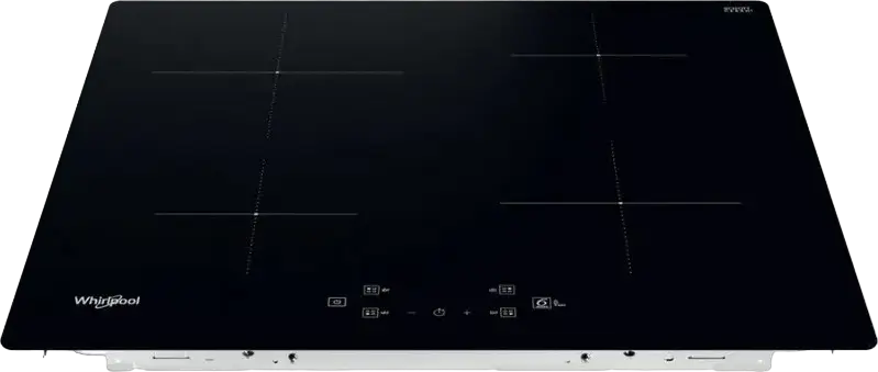 Whirlpool WS Q7360 NE Built-in Induction Hob, 4 Cooking Zones, Glass-ceramic Surface, 59cm, 7200W, Booster, Timer, Child Lock, Black