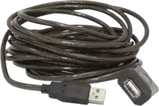 Cablu prelungitor Cablexpert UAE-01-10M, USB Type-A (F)/USB Type-A (F), 10m, Negru