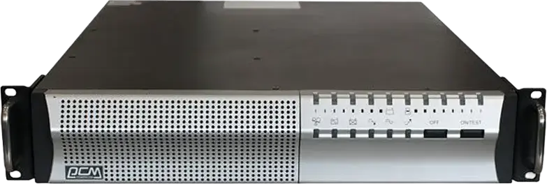 PowerCom SRT-1000 Line-Interactive UPS, 1000VA/900W, Pure Sine Wave, Rack/Tower Convertible, LCD Panel, 8x IEC-320 Outlets, RS232, USB, SNMP