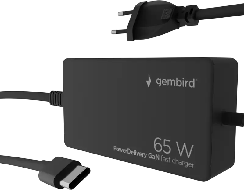 Adaptor de rețea universal Gembird NPA-AC-PDQC65-01, 65W