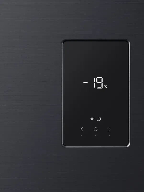 Samsung RZ70H32HEFEO Upright Freezer, 323L, No Frost, SpaceMax, Digital Inverter, Wi-Fi SmartThings, AI Energy Mode, Black, 185.8x59.5x69.4 cm