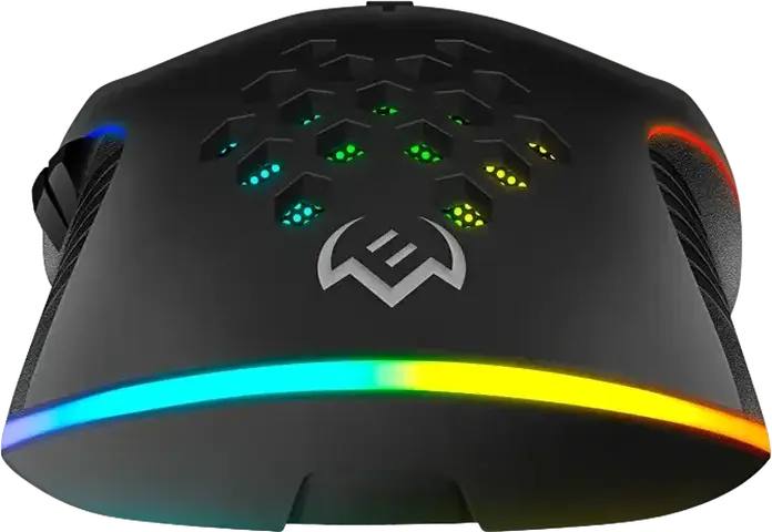 Mouse Gaming Optic cu Fir SVEN RX-G850, Rezolutie 6400 DPI Reglabila, 7 Butoane, Macro Programabile, Iluminare RGB, Corp Metalic, Negru