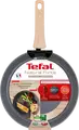 Сковорода Tefal Natural Force G2660672 28 см, алюминий с антипригарным покрытием Mineralia+, индикатор Thermo-spot, для всех типов плит включая индукцию, серая