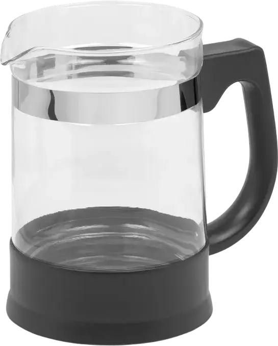 Resto 90512 Keid Borosilicate Glass Teapot with Stainless Steel Infuser, 0.95L, Heat-Resistant Glass Tea Maker, Black