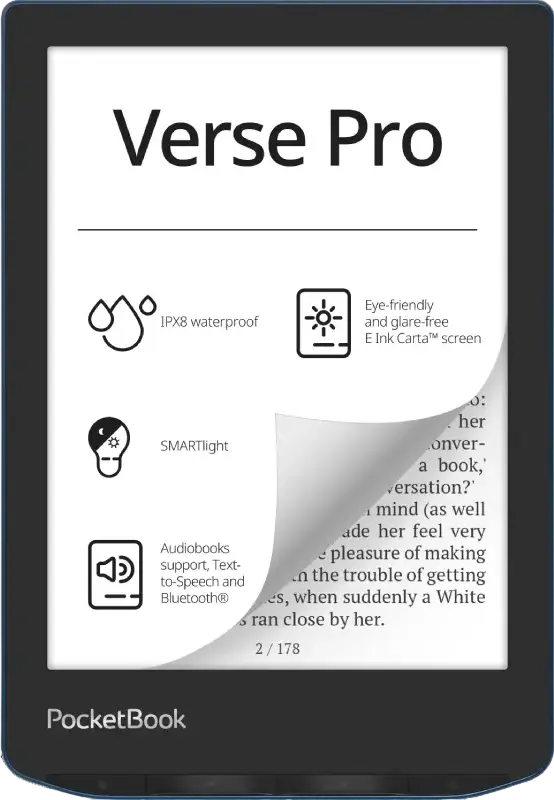 eBook Reader PocketBook Verse PRO 634, Azur