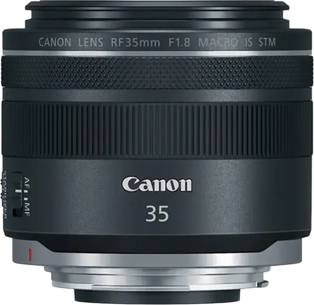 Canon RF 35mm f/1.8 Macro IS STM Lens for Full Frame and APS-C, Image Stabilization 5 Stops, 0.5x Max Magnification, 52mm Filter, Weather Sealed