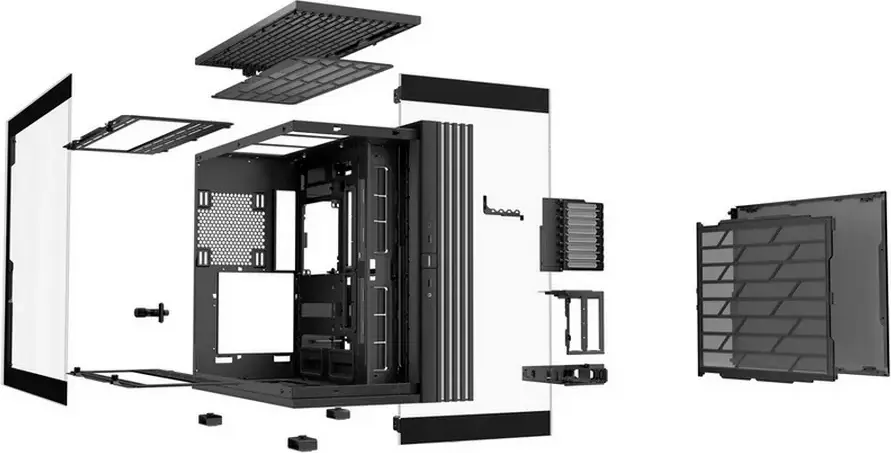 Корпус be quiet! Light Base 900 DX BGW69 Midi-Tower, Черный, панорамное закаленное стекло, инвертируемое шасси, поддержка E-ATX, радиатор 420мм, ARGB LED лента