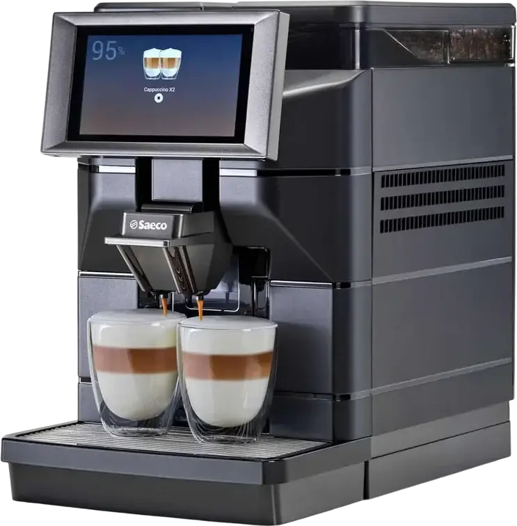Saeco Magic M1 Automatic Coffee Machine, Whole Bean, 15 Bar Pump, 1900W, Automatic Milk Frothing, Touch Screen, 2L Water Tank, Black