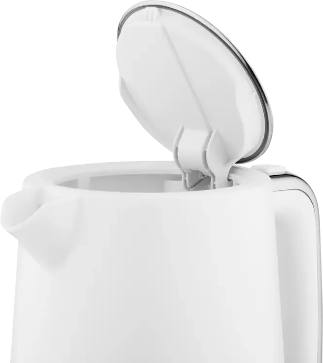 Fierbător electric Ardesto EKL-450W, Capacitate 1.7L, Putere 2200W, Corp din Plastic, Element de Incalzire Ascuns, Protectie Impotriva Fierberii uscate, Alb