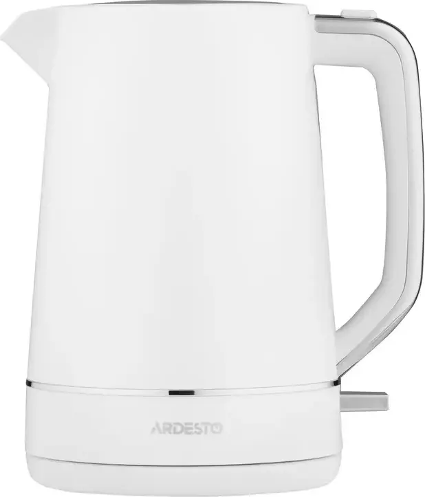 Fierbător electric Ardesto EKL-450W, Capacitate 1.7L, Putere 2200W, Corp din Plastic, Element de Incalzire Ascuns, Protectie Impotriva Fierberii uscate, Alb