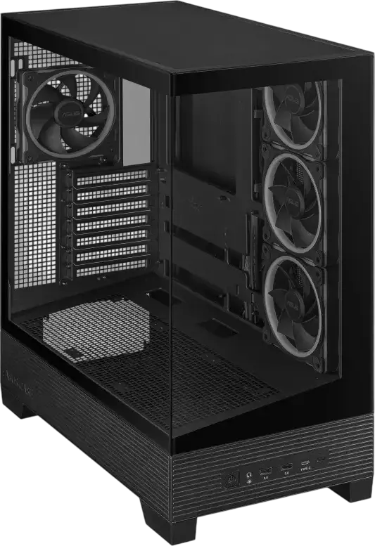 Carcasă PC ASUS A31 PLUS TG ARGB, Midi-Tower, Negru