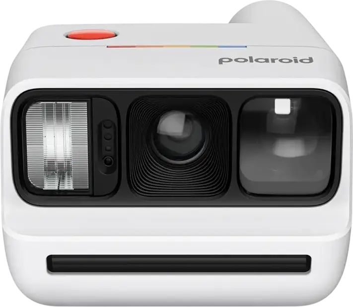 Polaroid Go Generation 3 Instant Camera, White, 63.75mm Lens, Xenon Flash, Selfie Mirror, Self-Timer, Double Exposure, USB Type-C