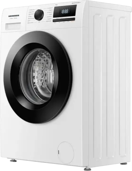 Masina de spalat rufe cu incarcare frontala Heinner HWM-HME1014IVA10+++, 10 kg, 1400 rpm, Motor Inverter, Clasa Energetica A, 15 Programe, Steam Care, Alb/Negru